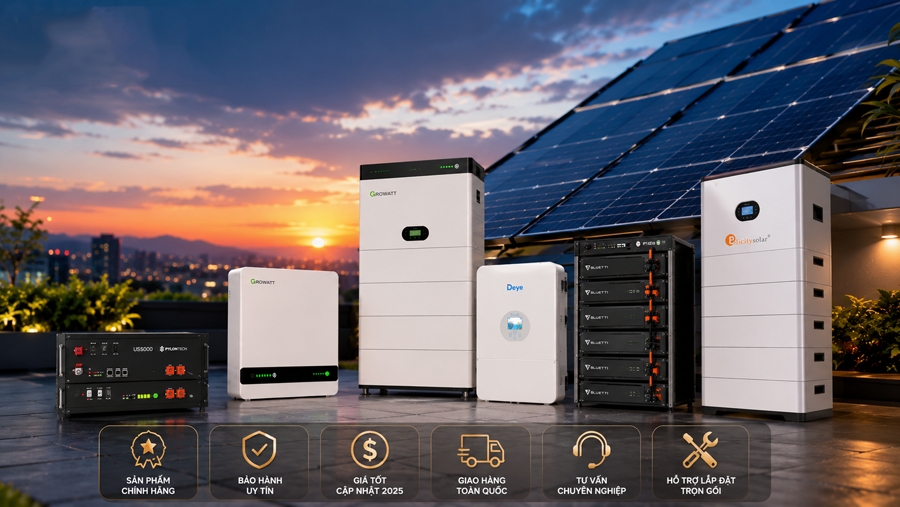 Cập nhật giá pin lithium mới nhất 2025 cùng Autosolar