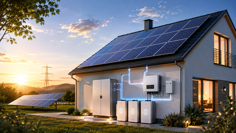 Điện mặt trời lưu trữ - Vai trò và Cách hoạt động - Autosolar.vn