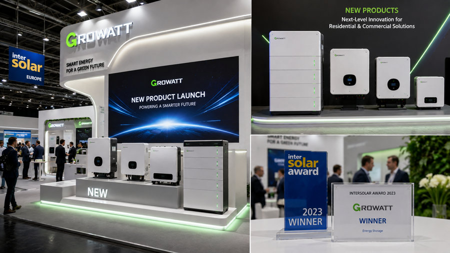 Growatt giới thiệu sản phẩm mới và tiếp tục được vinh danh tại Intersolar Europe 2023 - Autosolar.vn